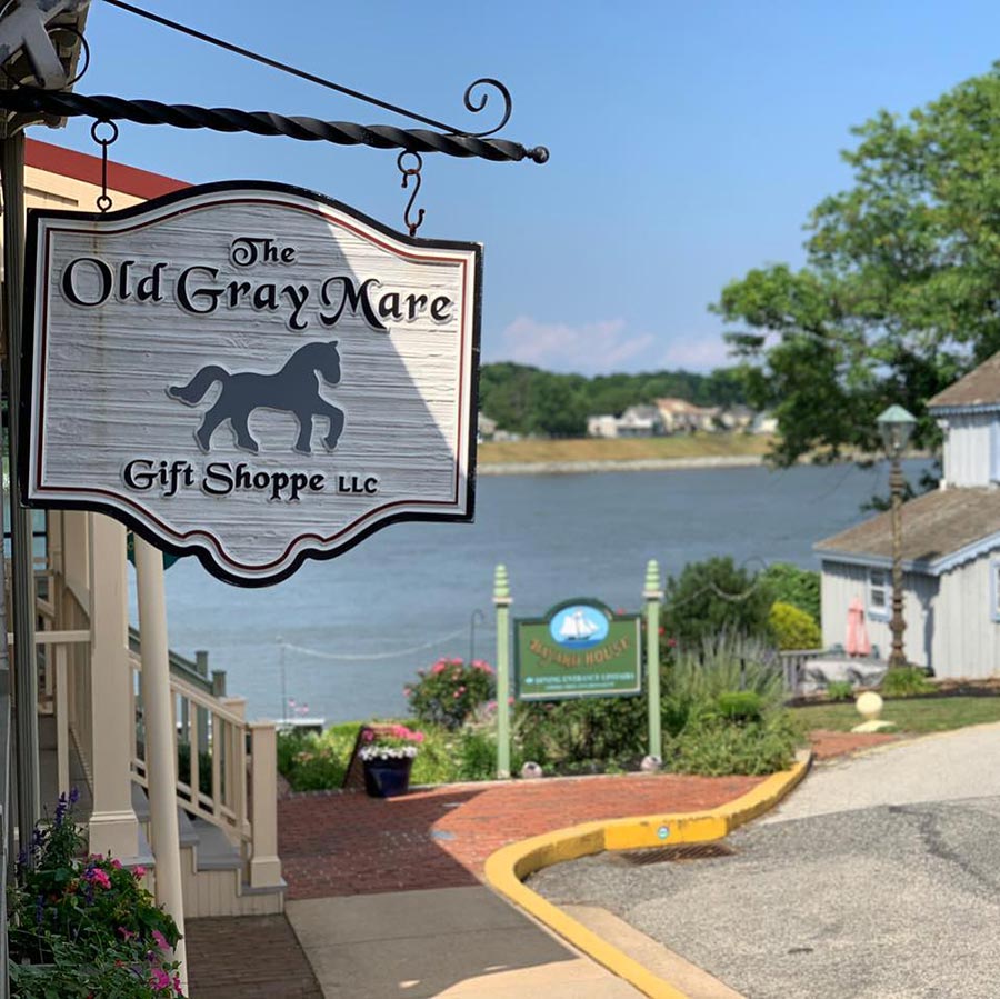 View off the front porch at the Old Gray Mare